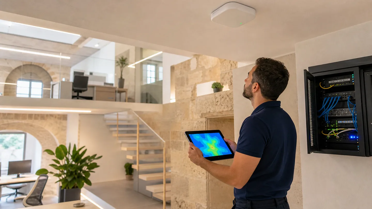Wi-Fi stabile in ufficio: come si progetta una rete senza zone morte